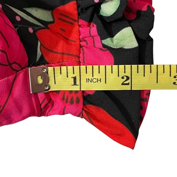 PRETTYLITTLETHING High Neck Romper - Black Floral - 2 - Picture 6 of 15